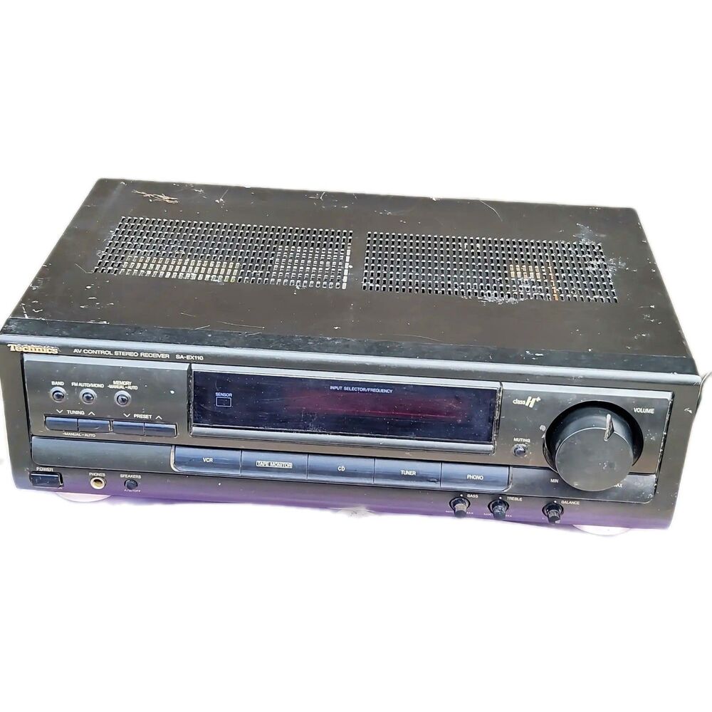 Technics SA-EX110 AV Control Stereo Receiver Tested Working Phono RCA